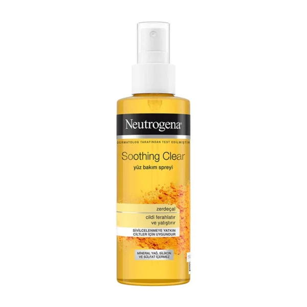 اسپری تونر زردچوبه نوتروژینا مدل soothing clear حجم 125 میلی لیتر